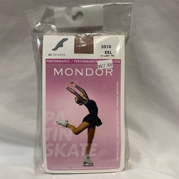 Mondor 3310 Footed Women’s Light Tan Tights - Picture 7 of 9